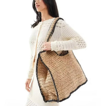 Large Capacity Straw Tote Bags for Women