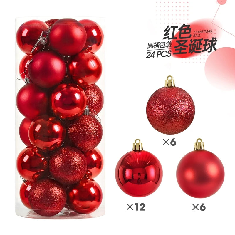 1Box 3/4cm Christmas Balls Christmas Tree Ornaments Xmas Hanging Tree Pendants