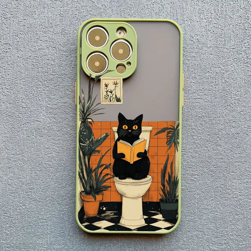 Lovely Cartoon Cat Phone Case For iPhone 17 16 15 Pro Max Plus 11 12 13 Mini 14 Pro Max XR XS X