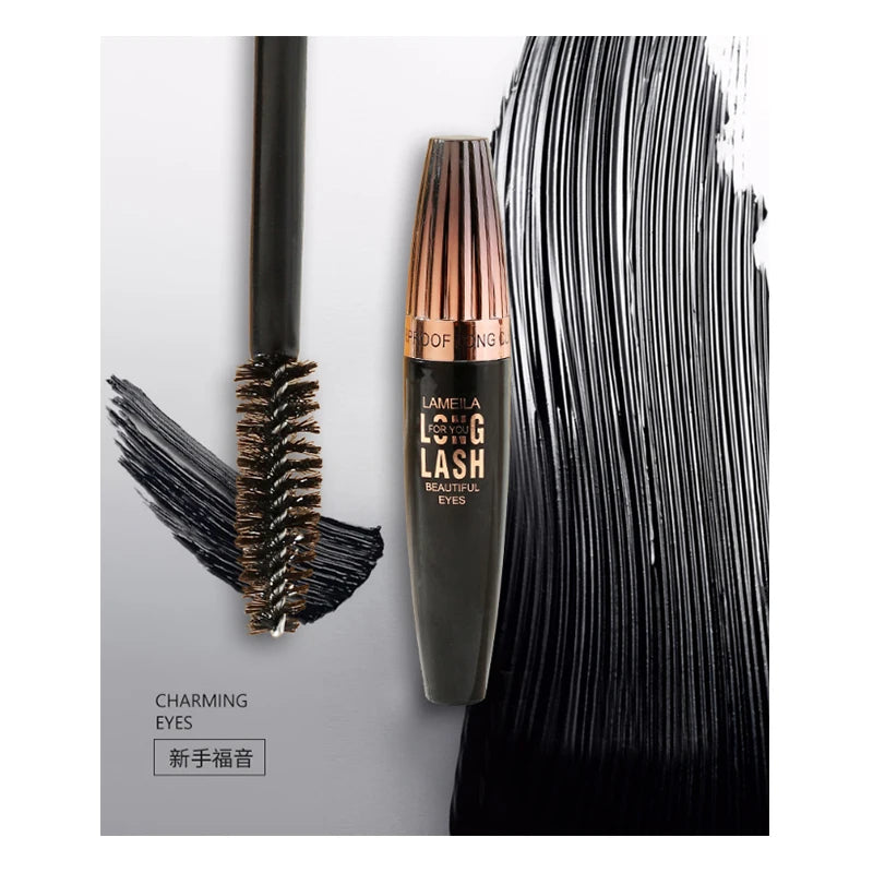 Mascara pour cils 4D Waterproof, crypté, longue durée, épais, recourbé, anti-taches, grands outils de maquillage pour les yeux, cosmétiques de beauté durables