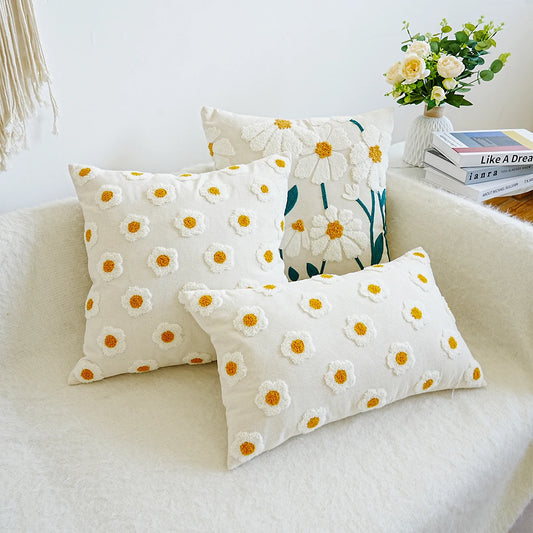 Floral Cover Cushion Pillow Case For Living Room