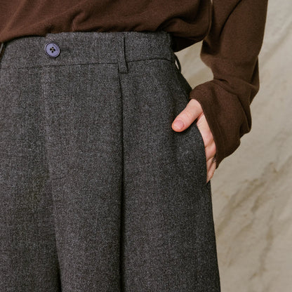 Women High Waist Wide Leg Casual Pants