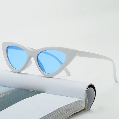 Fashion Cat Eye Sunglasses Women Brand Designer Ocean Colorful Shades UV400 Mirror Sun Glasses Female Punk Eyewear