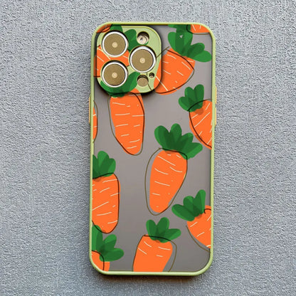 Fruit Lemon Strawberry Blueberries Phone Case For iPhone 16 15 14 11 Pro Max 12 13 Mini Pro Max XS XR X 7 8 15 14 Plus SE2 Funda