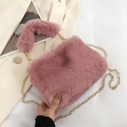 New Fashion Women Handbags Winter Furry