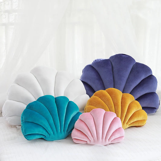 Shell Colorful Shell Plush Pillow,Cute Sofa Home Decoration Pillow