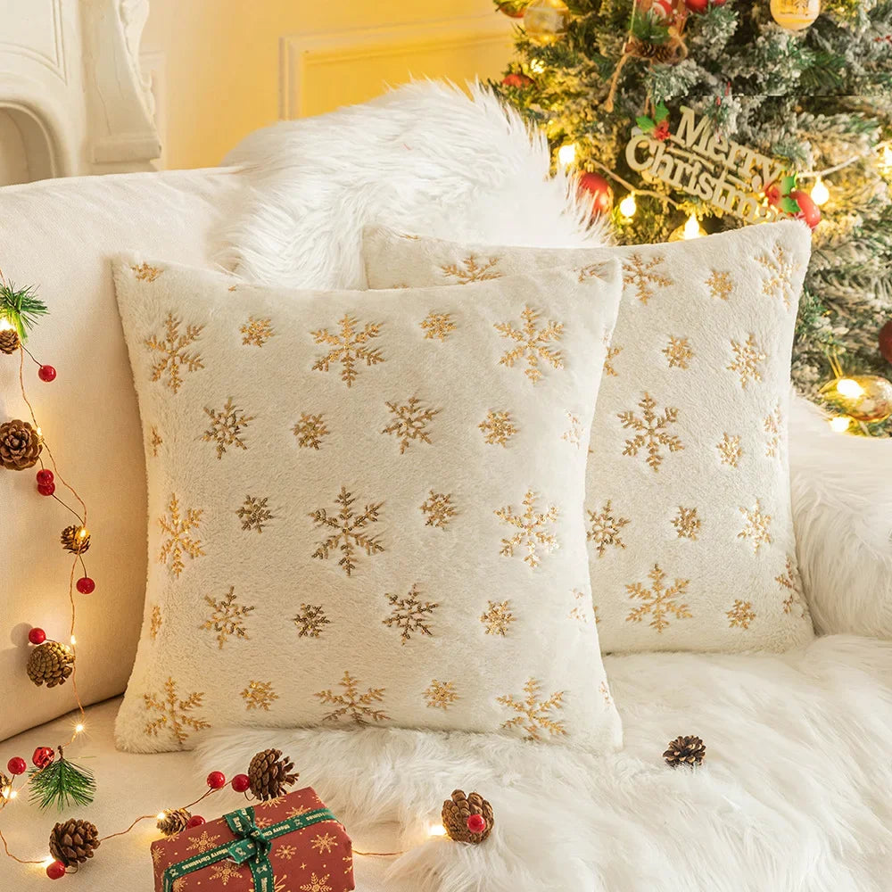 Snowflake cushion cover Christmas