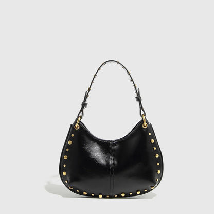 New Trendy Shoulder Bag Wine Red Black