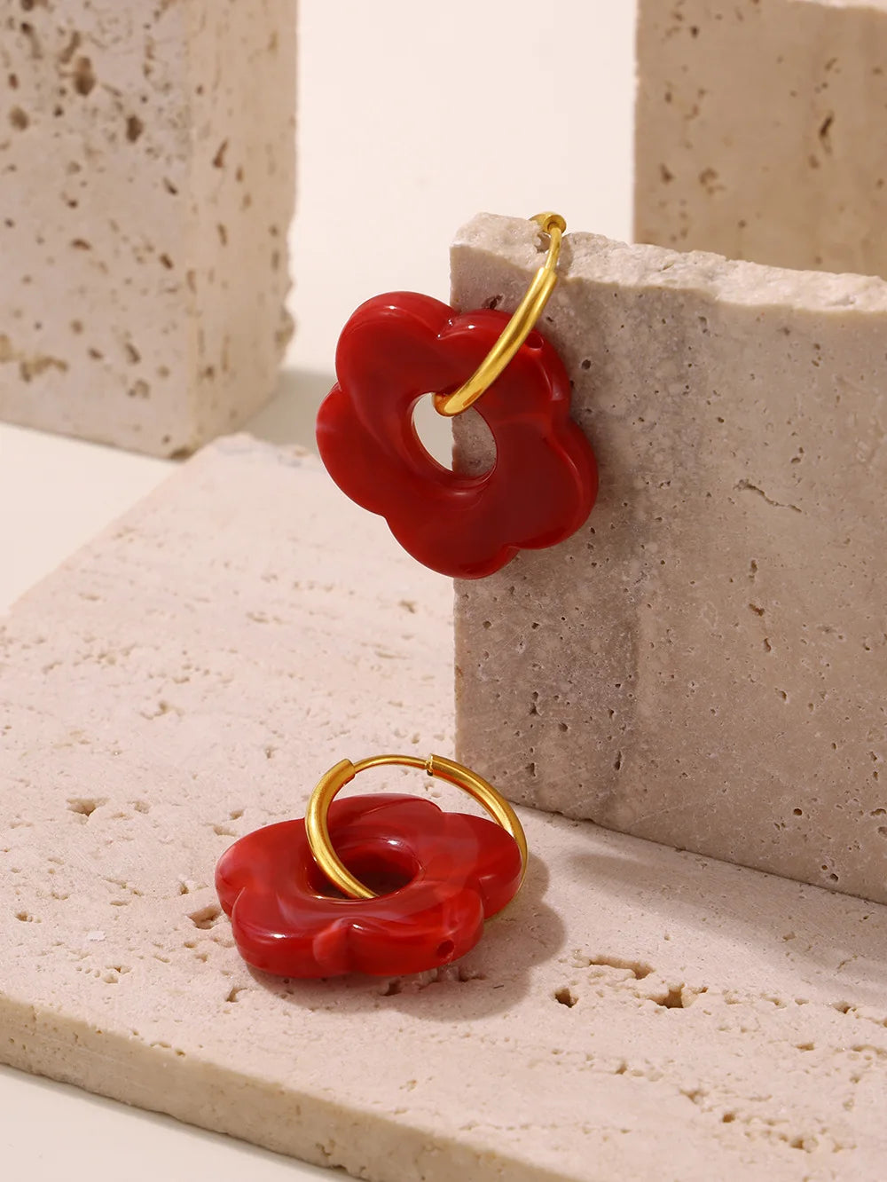 Women's New Earrings Stainless Steel Gold plated