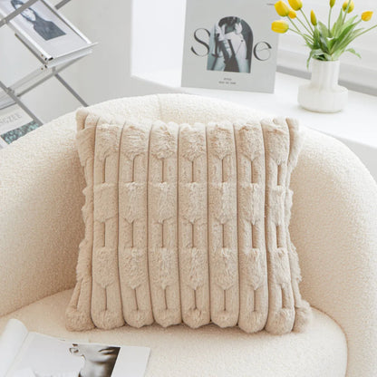 Modern Imitation Fur Case 45*45cm DecorativeFor Sofa Bedroom Living Room