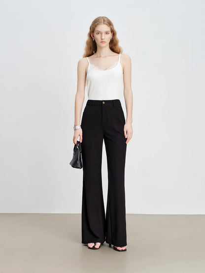 New Arrival:Elegant Stylish Fine Ribbed Slim-Fit Lace Trim Strapless Layering Top Base Layer Women