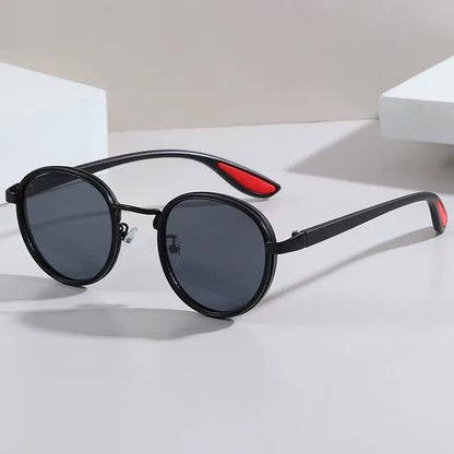 High Quality Woman Sun Glasses Man Vintage Designer Outdoor Sunglasses Men Round Fashion Plastic Titanium UV Protection Glasses