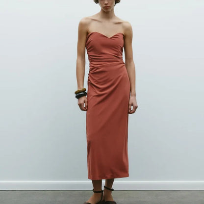 Top Pleated Slim Dress