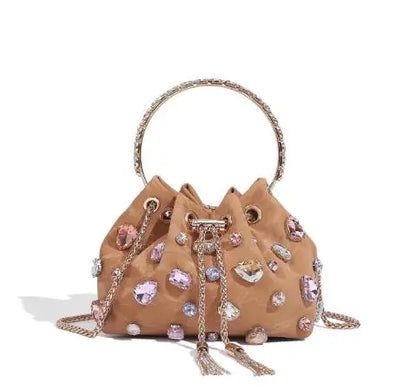 New Rhinestone Tassel Bucket Bags for Women