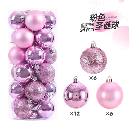1Box 3/4cm Christmas Balls Christmas Tree Ornaments Xmas Hanging Tree Pendants