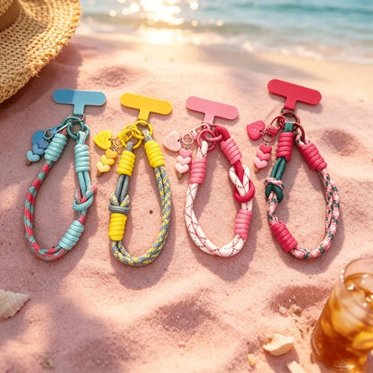 1PC Cellphone Straps Hanging Cord Mobile Phone Lanyard Short Wrist Strap Charm Anti-lost Chain for Women Keychain Pendant