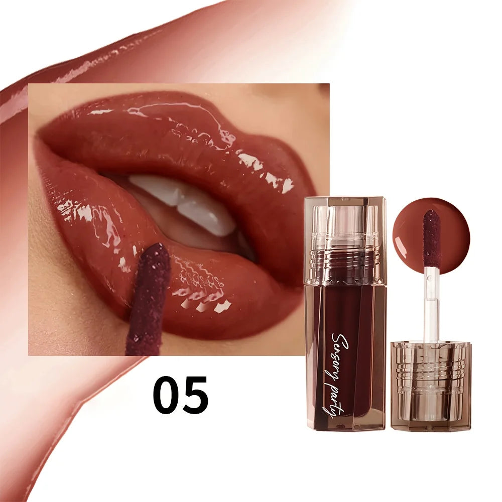Lip Gloss Waterproof Long Lasting Moisturizing Liquid Lipstick,Non-Stick Cup Full Lips Makeup