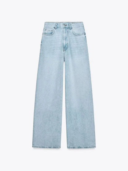 New Arrival Women's Deni Waist Wide Leg Jeans