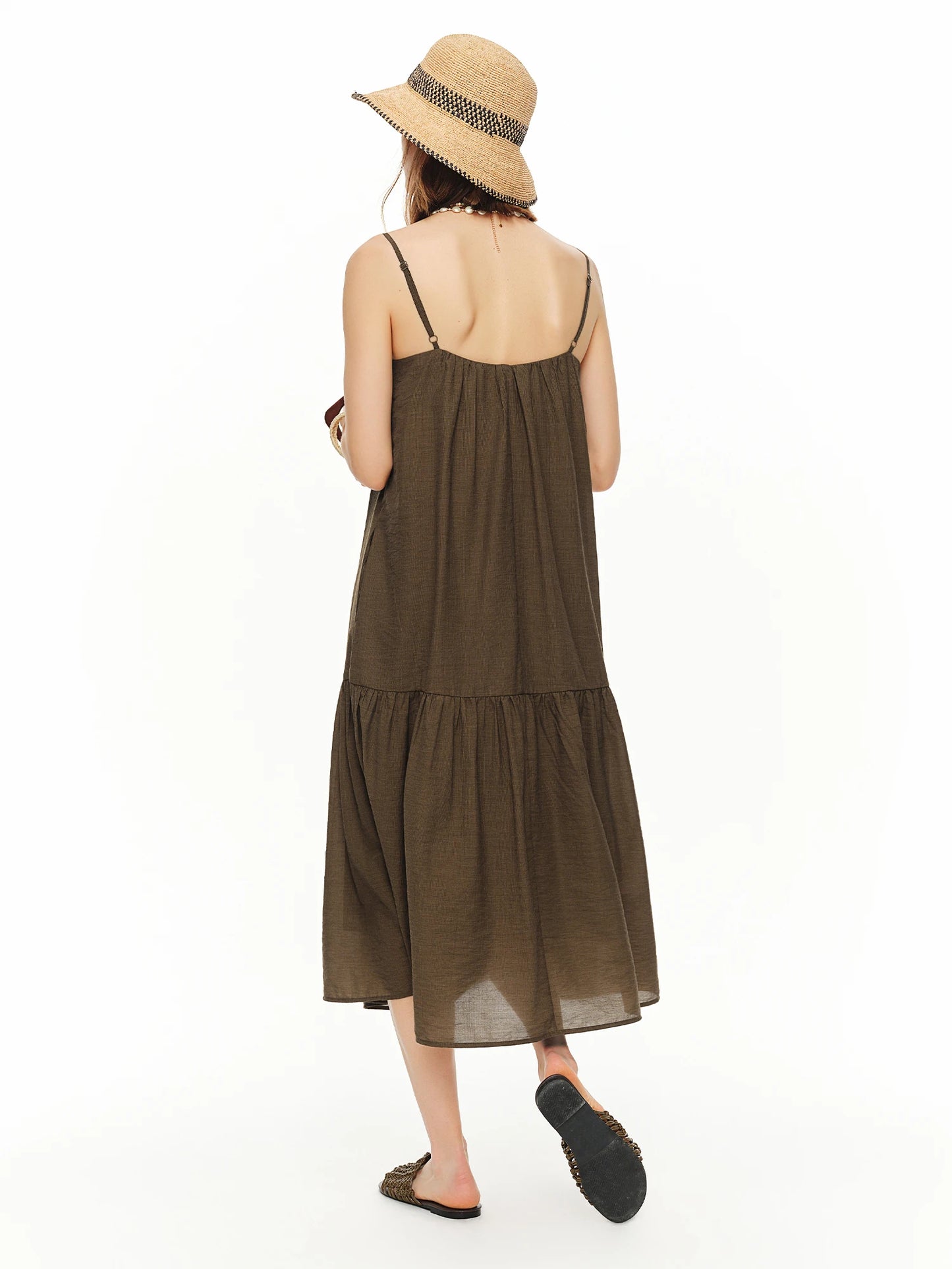 Women's Three-Dimensional Crochet Folded Slip