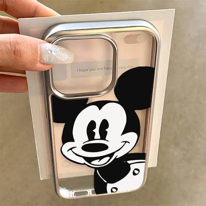 Mickey Minnie Mouse  Strap Phone Case For iPhone 16 14 12 13 11 15 Pro Max XR XS MAX 7 8 Plus