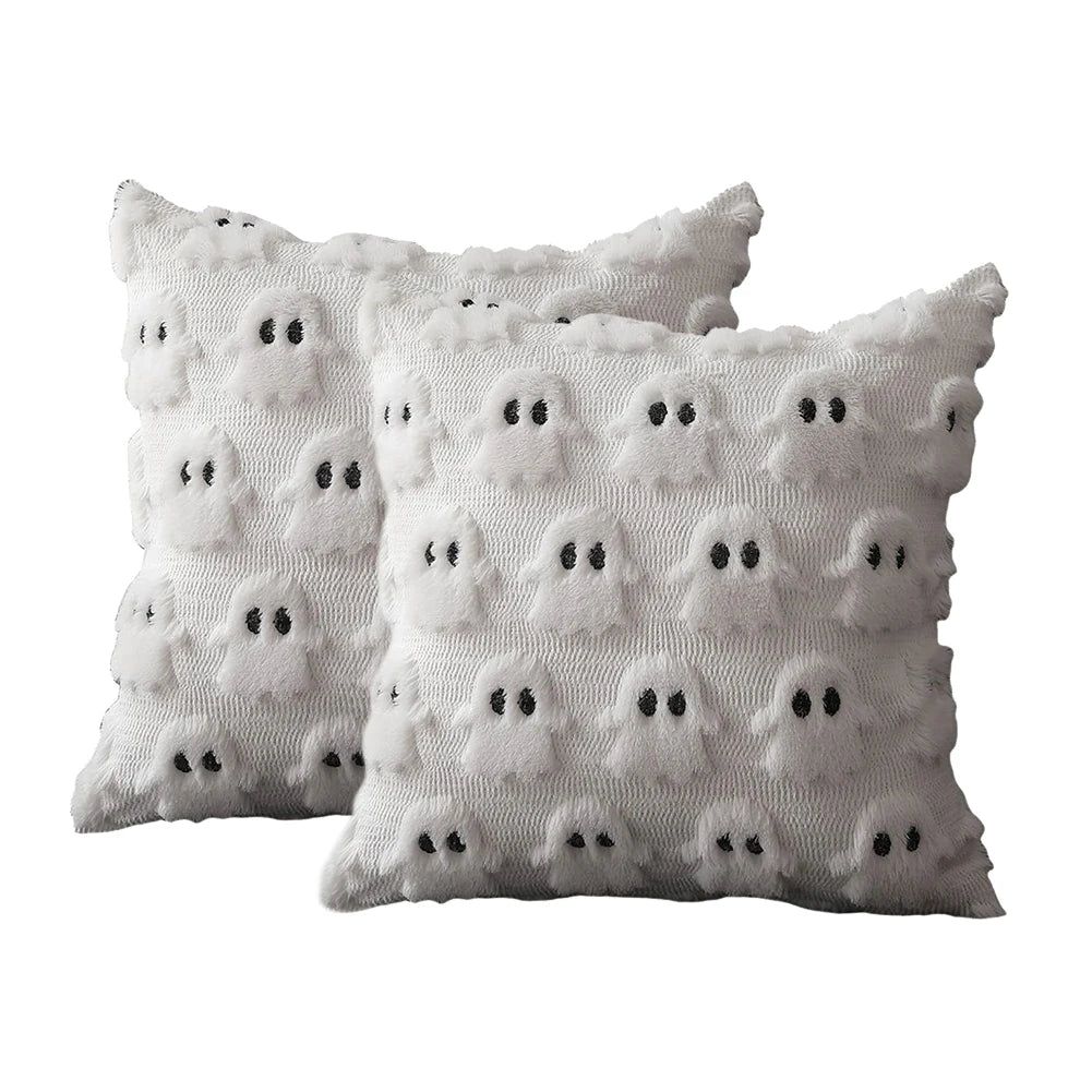 45*45cm Ghost Pumpkin Cushion Cover Halloween Throw Pillow Cover Pumpkin