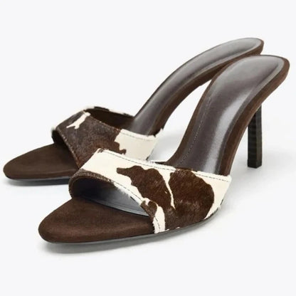 Elegant Thin Heels Slippers