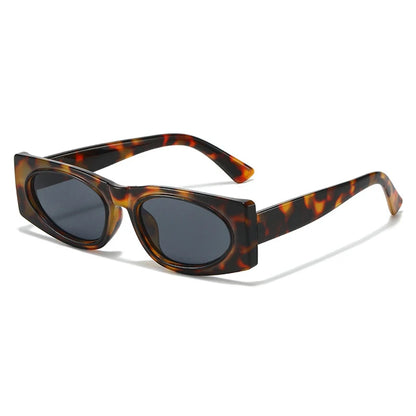 Small Fashion Square Sunglasses Women Brand Designer Leopard Blue Shades UV400 Sun Glasses Female Trending Men Eyewear