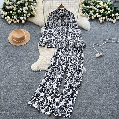 Elegant Women's Floral Two Piece