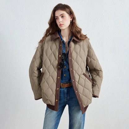 Women Shirt Style Down Jacket