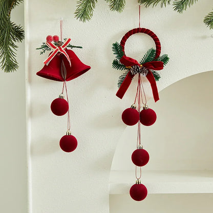 New Style Atmosphere Bell Bow Pendant Christmas Tree Decoration