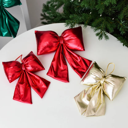 Christmas 3D sequin bow decoration ornament for Christmas tree