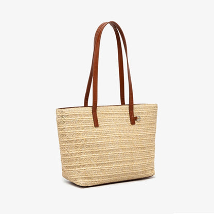 Bohemian Beach Bags for Women Tote Travel Straw Bag Handmade Handbag Bucket Bag Vacation Shoulder Crossbody Bags Shopper