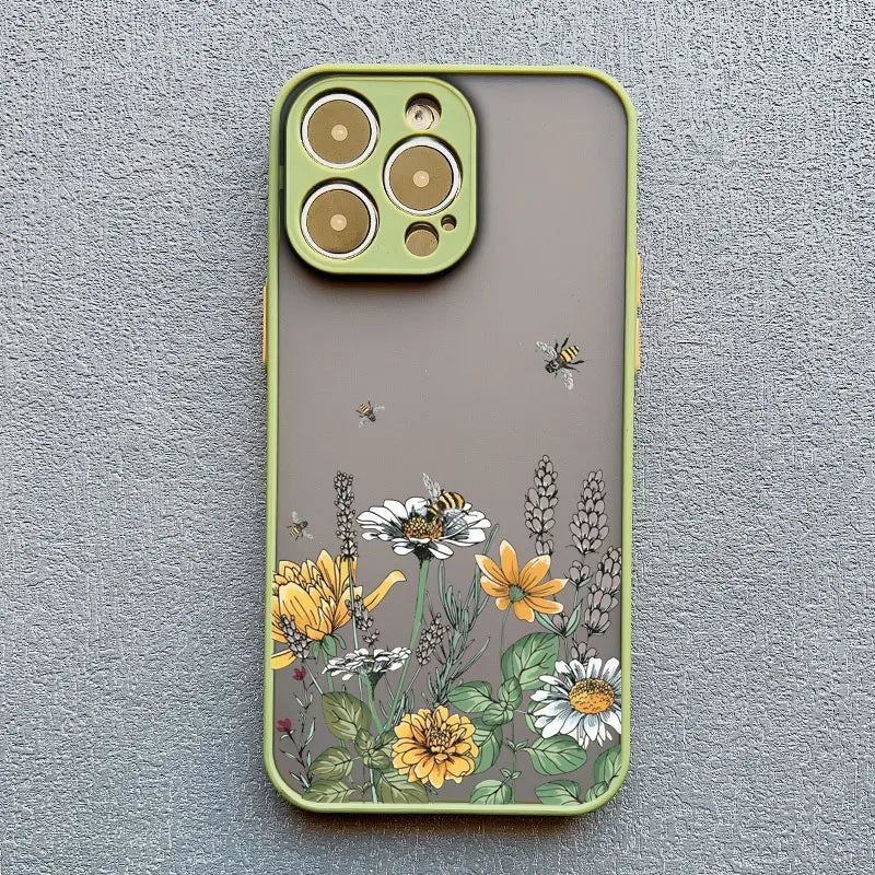 Elegant Pink Purple Flower Phone Case For iPhone 16 17 15 14 13 12 11 Pro Max Covers Mini  7 8 Plus XS X XR